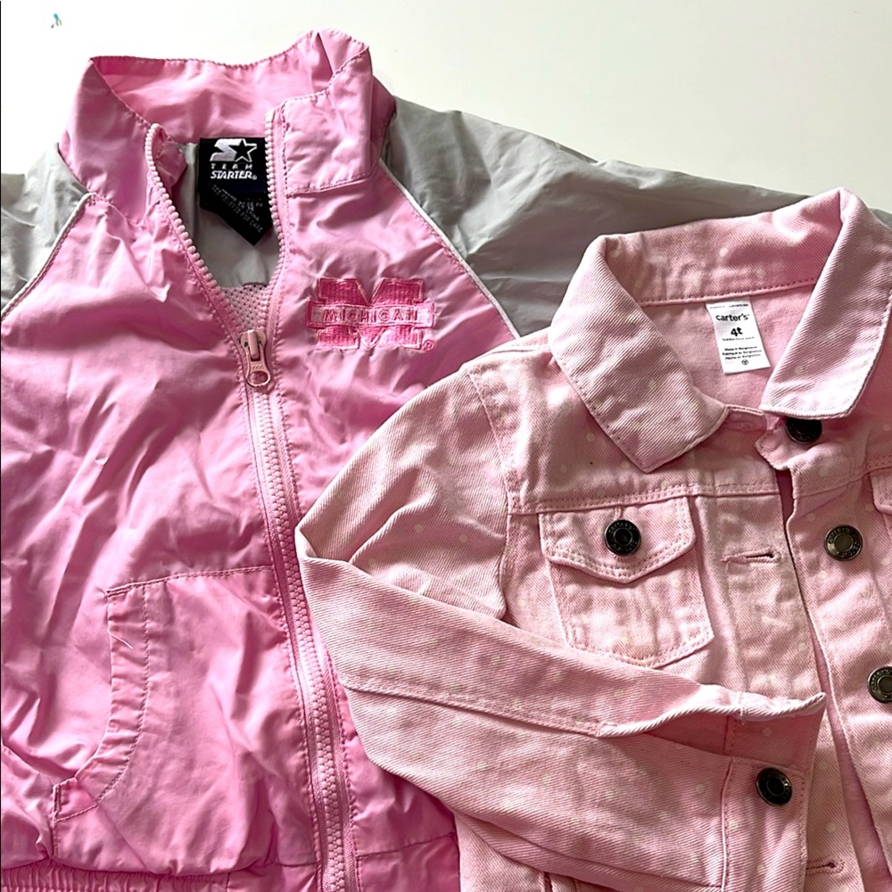 Carter's Pink and Gray Kids Jackets